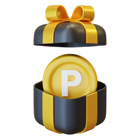 P Coin In Bov  3D Icon