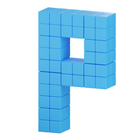 P dernier  3D Icon