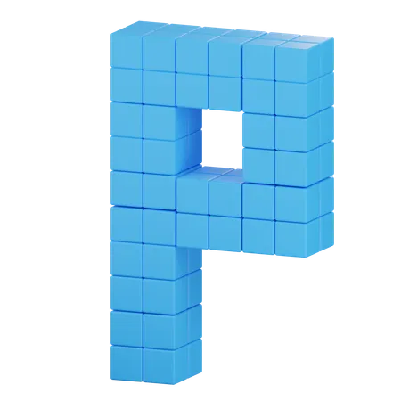 P dernier  3D Icon