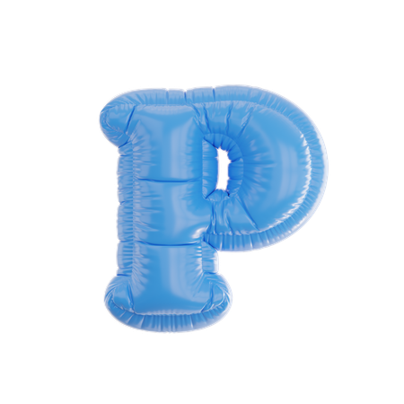 P Inflated  3D Icon