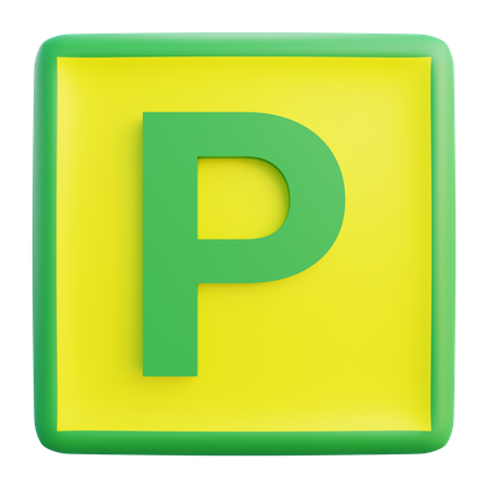 P Letter  3D Icon