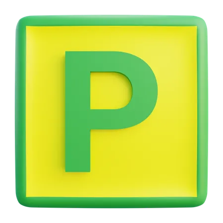 P Letter  3D Icon