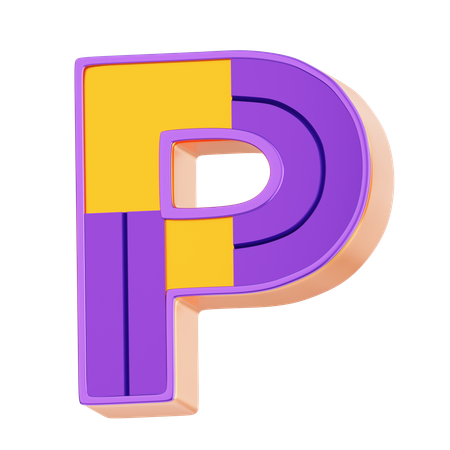 P Letter  3D Icon