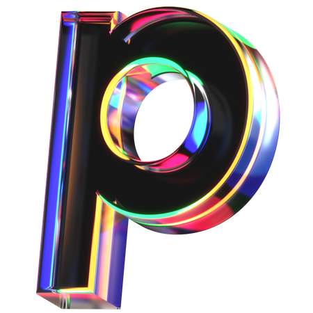 P Letter  3D Icon