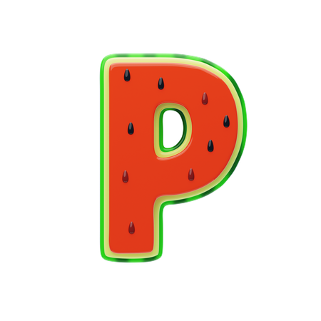 P Letter  3D Icon
