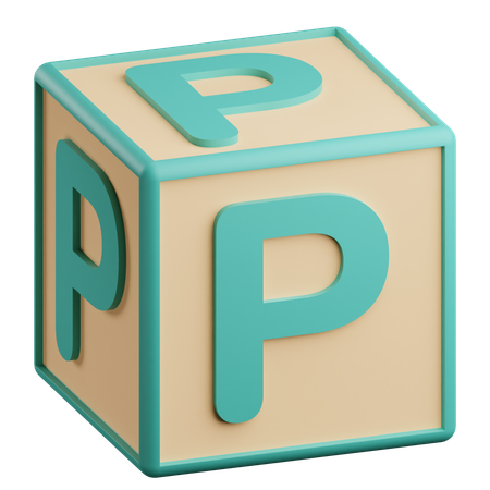 P Letter  3D Icon