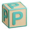 letter p 3d logo