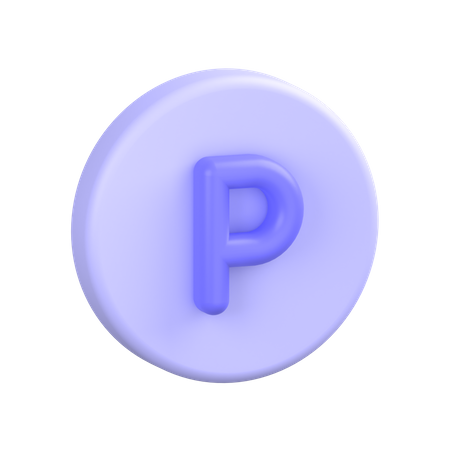 P-sign 3D Icon