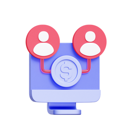 P2P Finance Connection  3D Icon