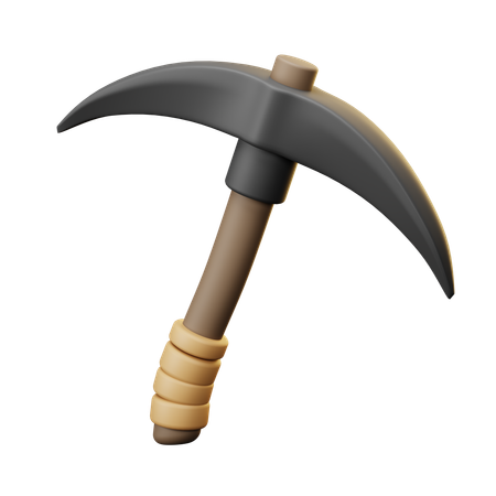 Pá de mineração picareta se  3D Icon