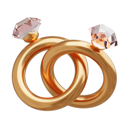 Paar Ringe  3D Icon