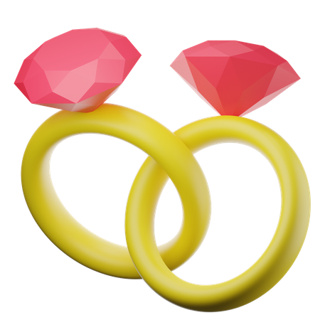 Paar ringe  3D Icon