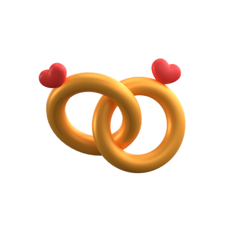 Paar ringe  3D Icon