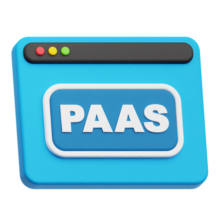 Paas Website  3D Icon