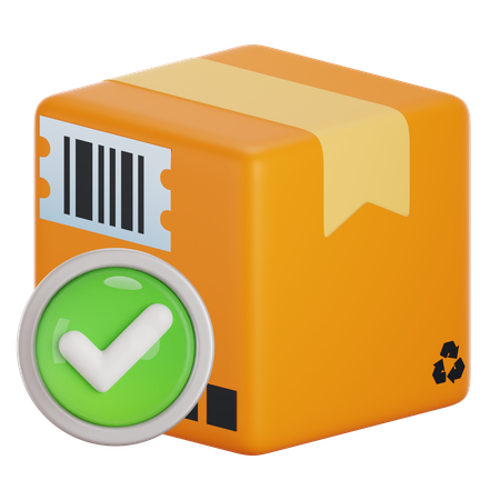 Pacchetto verificato  3D Icon