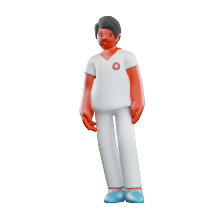 Paciente masculino  3D Illustration