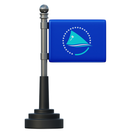 Pacific Community Flag  3D Icon