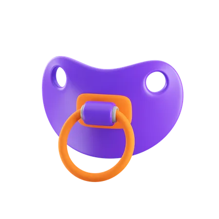 Pacifier Back  3D Icon