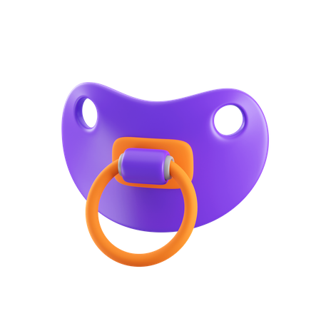 Pacifier Back  3D Icon