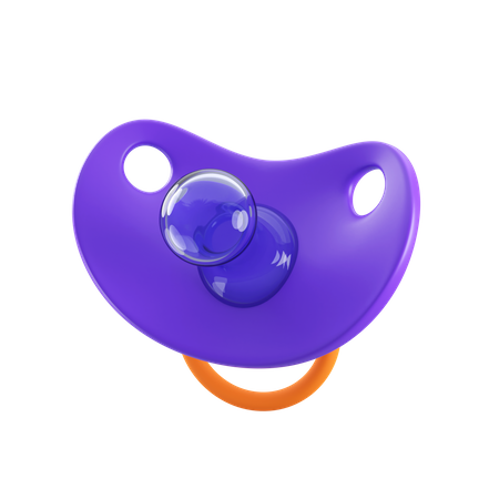 Pacifier Front  3D Icon