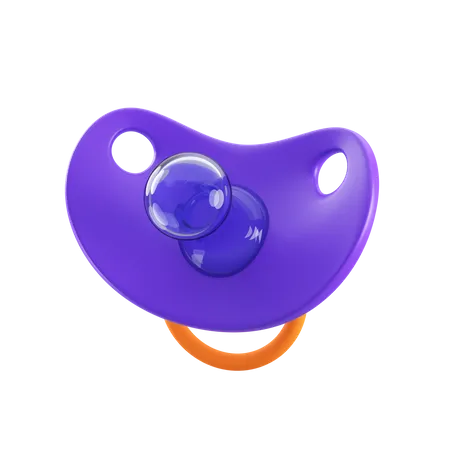 Pacifier Front  3D Icon