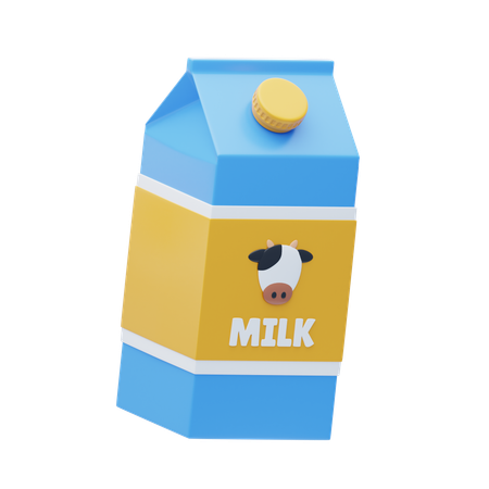 Paquet de lait  3D Icon