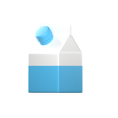 Paquet de lait  3D Icon