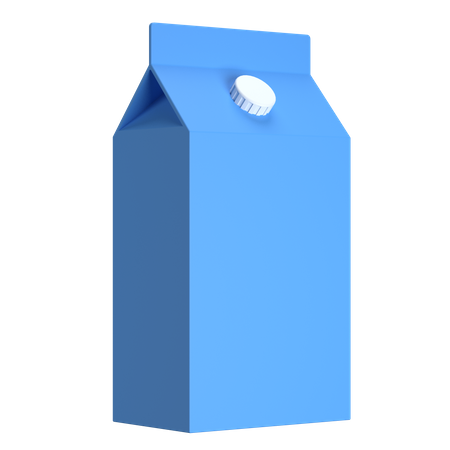 Paquet de lait  3D Illustration