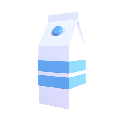 Paquet de lait  3D Illustration