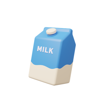 Paquet de lait  3D Illustration