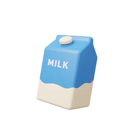 Paquet de lait  3D Illustration