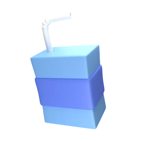 Paquet de lait  3D Icon