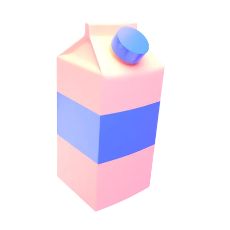 Paquet de lait  3D Icon