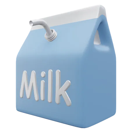 Paquet de lait  3D Icon