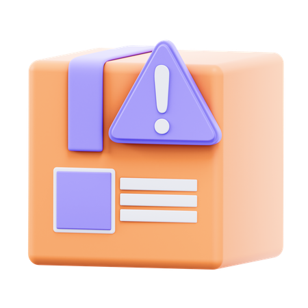 パッケージアラート  3D Icon