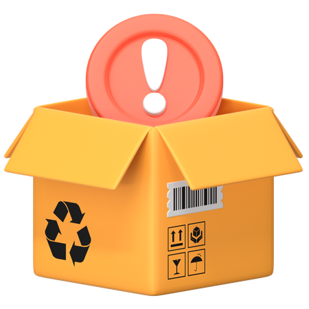 Package Alert  3D Icon