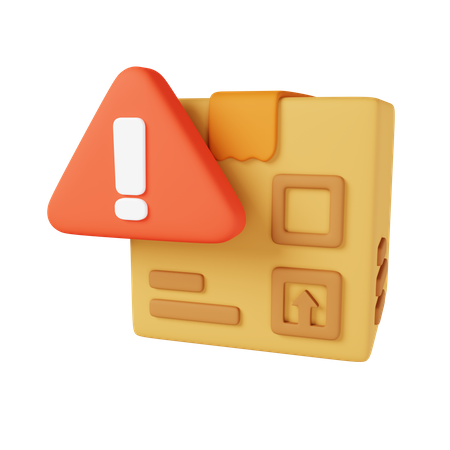 Package Alert 3D Icon