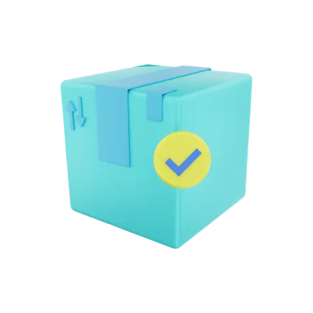 Package Approved 3D Illustration