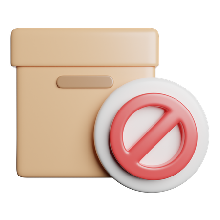 Package Banned  3D Icon
