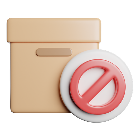 Package Banned  3D Icon
