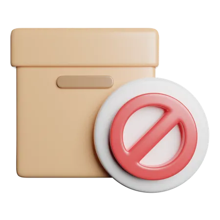 Package Banned  3D Icon