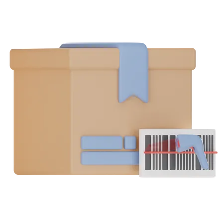 Package Barcode  3D Icon