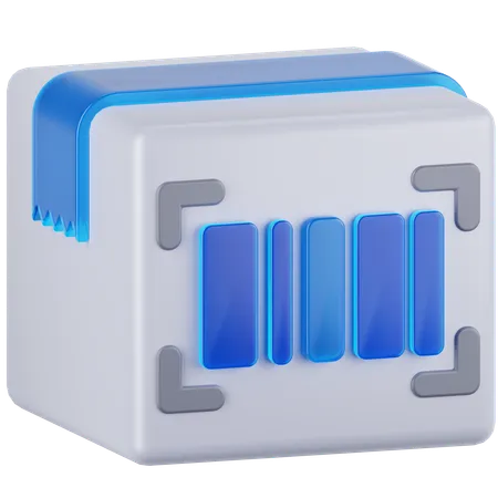 Package Barcode  3D Icon