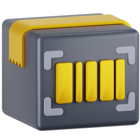 Package Barcode  3D Icon