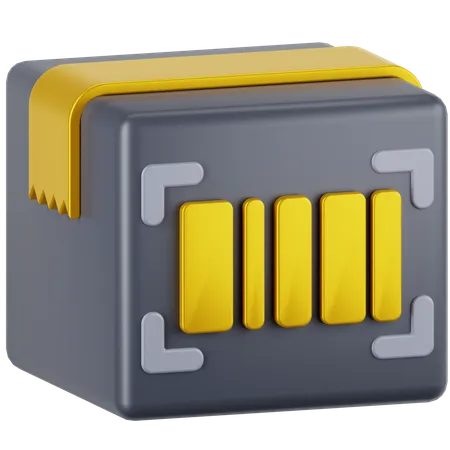 Package Barcode  3D Icon