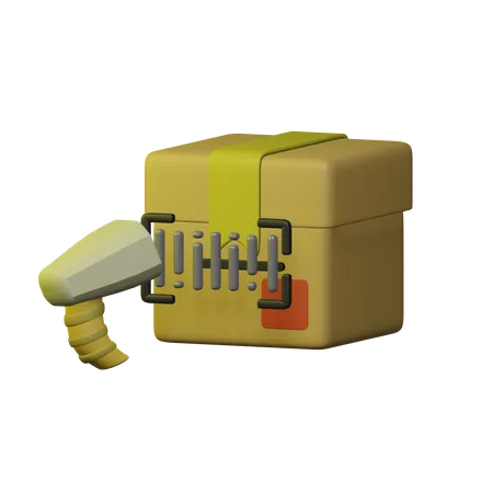 Package Barcode  3D Icon