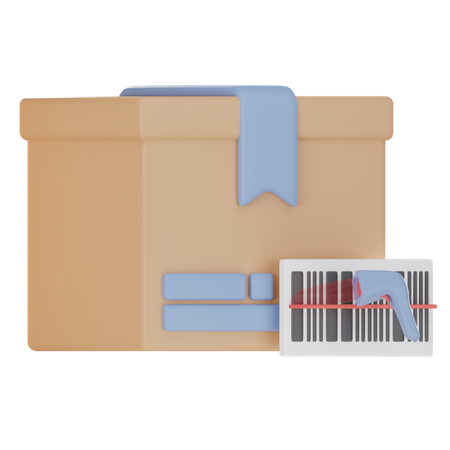 Package Barcode  3D Icon