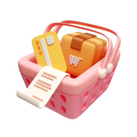 Package Basket  3D Icon