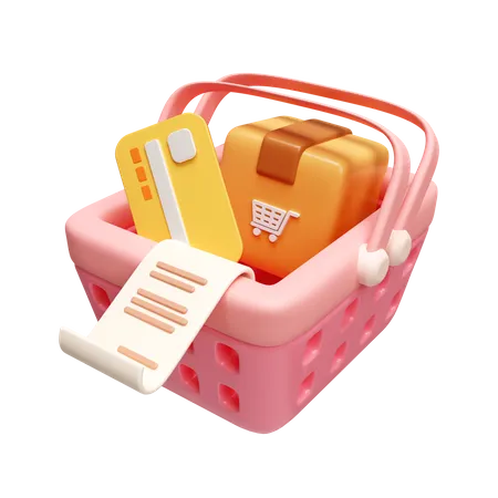 Package Basket  3D Icon