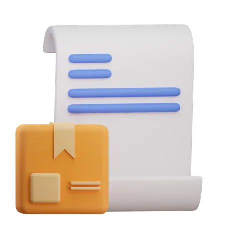 Package Bill  3D Icon